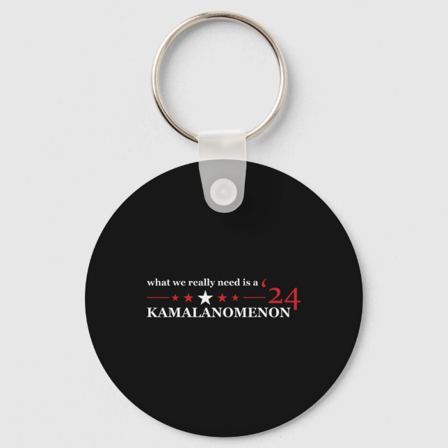 Harris 2024 Election Supporter Design Kamalanomeno Key Ring (Front)