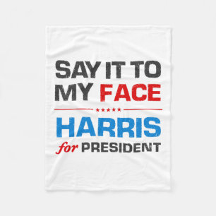 Harris 2024 fleece blanket