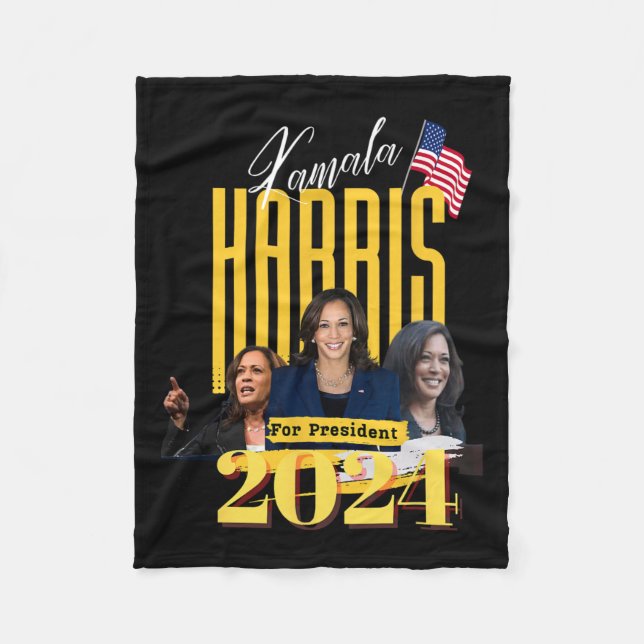 Harris 2024  fleece blanket (Front)