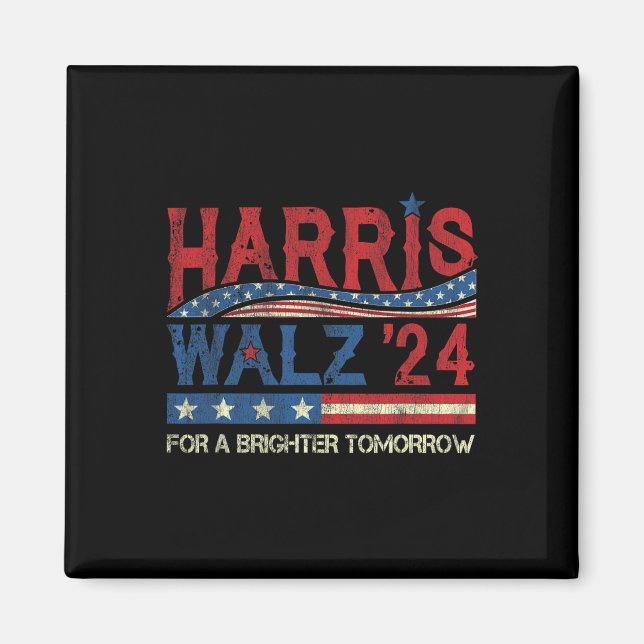 Harris 2024 For A Brighter Tomorrow Kamala Wheimer Magnet (Front)