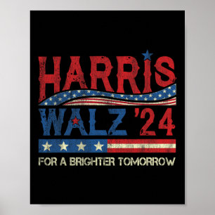 Harris 2024 For A Brighter Tomorrow Kamala Wheimer Poster