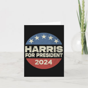 Harris 2024 For President Election Campaign 2 Card