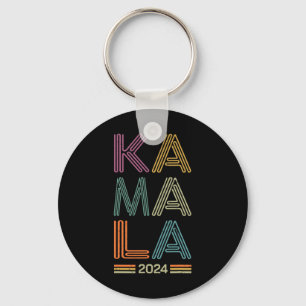 Harris 2024 For President Election Campaign Retro  Key Ring