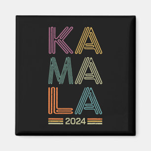 Harris 2024 For President Election Campaign Retro Magnet