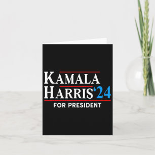 Harris 2024 For President Election Voting For Kama Card