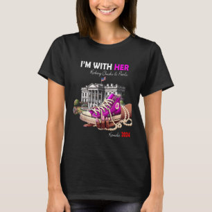 Harris 2024 I'm With Her Rocking T-Shirt