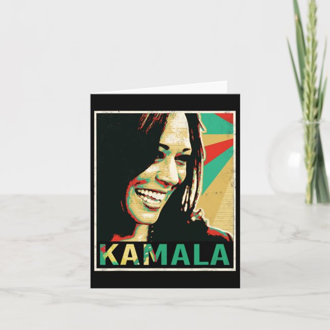 Harris 2024 Kamala For President  Card (Front)