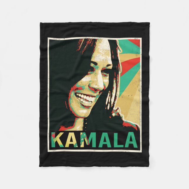 Harris 2024 Kamala For President  Fleece Blanket (Front)