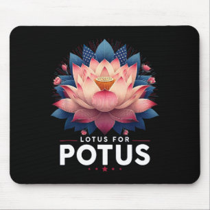 Harris 2024 Lotus For Potus Trending President Mouse Pad