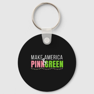 Harris 2024 Make America Pink And Green Kamala Har Key Ring