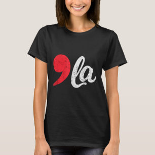 Harris 2024 President Distressed Comma La Funny T-Shirt