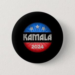 Harris 2024 President Fun Vintage Button Vote Kama
