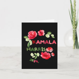 Harris 2024 President Women Funny America Election Card