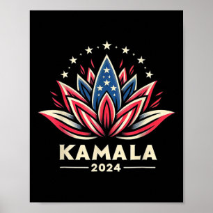 Harris 2024 Presidential Campaign American Lotus 1 Poster