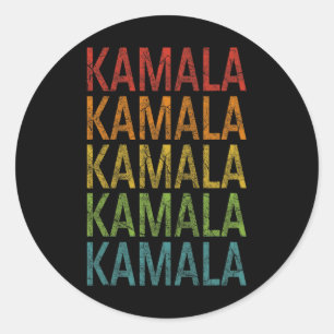 Harris 2024 Presidential Election Retro Grunge Classic Round Sticker