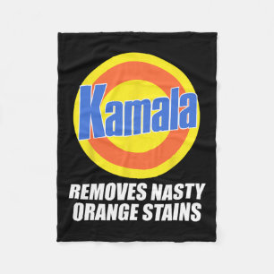 Harris 2024 Removes Stubborn Orange Stains Funny 1 Fleece Blanket