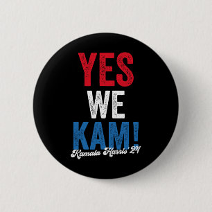Harris 2024 Support I&#';m With Her Kamala Harris 6 Cm Round Badge