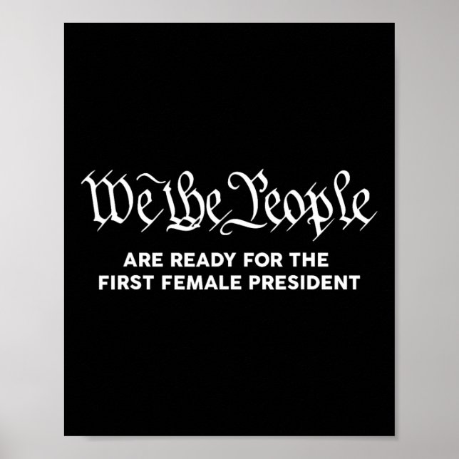 Harris 2024 We The People First Female President  Poster (Front)