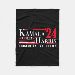 Harris 24 Prosecutor Vs Felon  Fleece Blanket