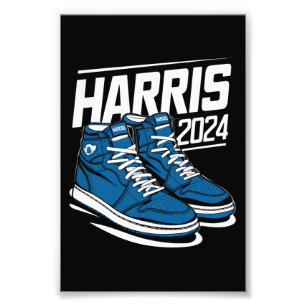 Harris 24 Vote President Kamala Election Sneakers Photo Print