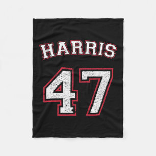 Harris 47 47th President Fleece Blanket