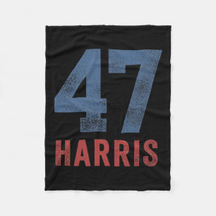 Harris 47 First Woman President For Girls And Teen Fleece Blanket