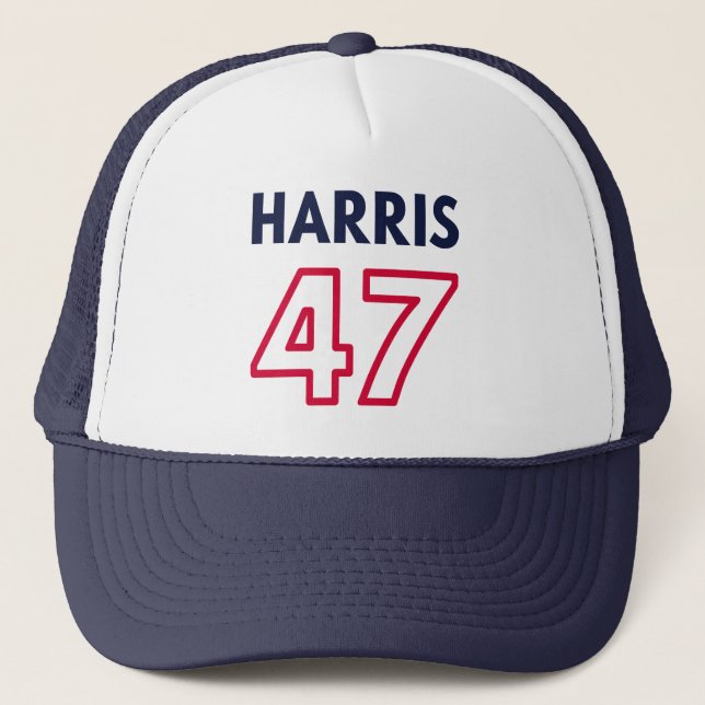 Harris 47 III - Kamala Harris For President Trucker Hat (Front)