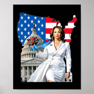 Harris 47 Th President Usa America 2024 Election Poster