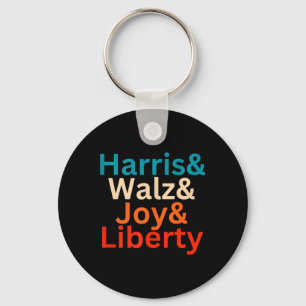 Harris And W Joy Liberty Vintage Retro Tim Waltz K Key Ring