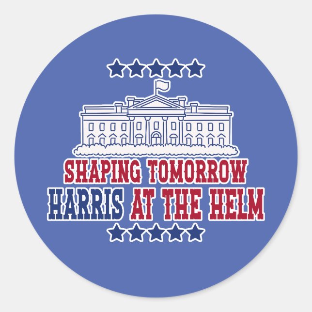 Harris At the Helm- Vote for Intergrity Classic Round Sticker (Front)