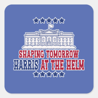 Harris At the Helm- Vote for Intergrity Square Sticker