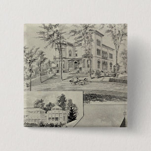 Harris Bldg, New London, Conn 15 Cm Square Badge