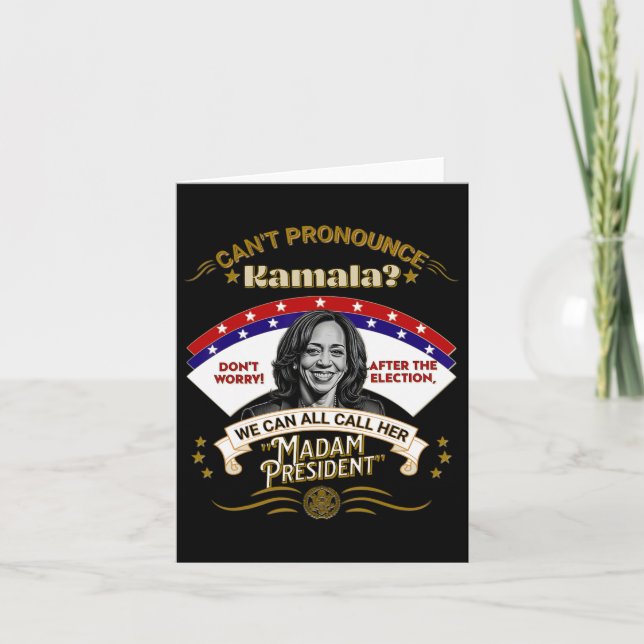 Harris - Call Her &#';madam President&# 2024 Fun  Card (Front)