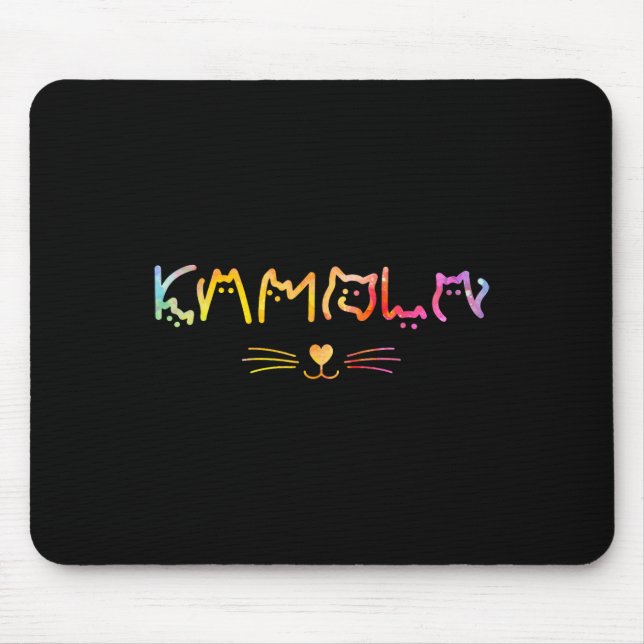 Harris Cat Lettering Funny Cat Lady Harris Wheimer Mouse Pad (Front)