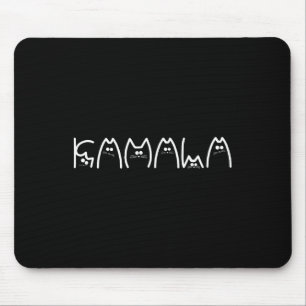 Harris Cat Lettering Positive1  Mouse Pad