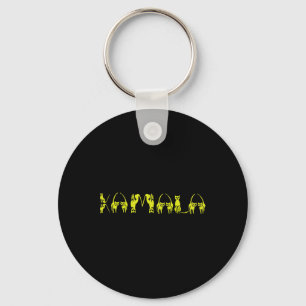 Harris Cat Lettering Positive Funny 15 Key Ring