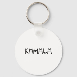 Harris Cat Lettering Positive Funny 2024 Election Key Ring