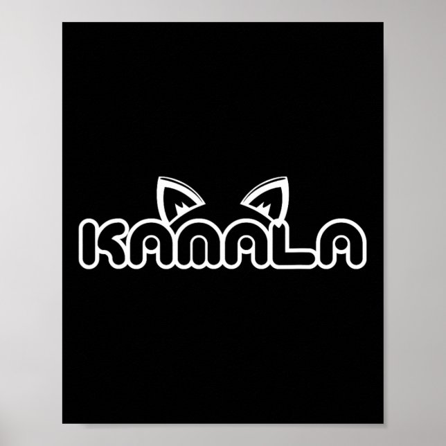 Harris Cat Lettering Positive Funny Kamala  Poster (Front)