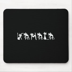 Harris Cat Lettering Positive Mouse Pad