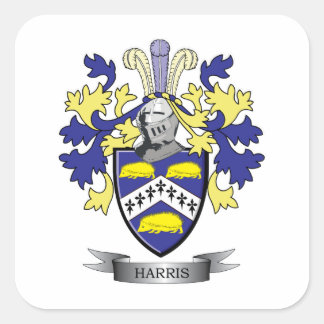 Harris Coat of Arms Square Sticker