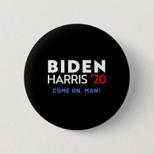 Harris Come On Man Liberal Democrat 2020 Election 6 Cm Round Badge