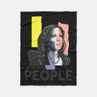 Harris For People 2024 Election President  Fleece Blanket