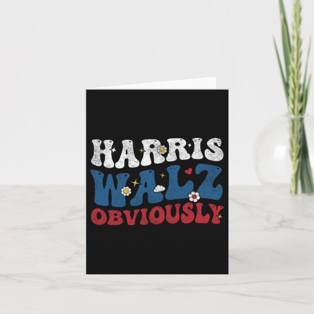 Harris For President 2024  Card (Front)
