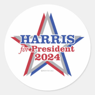 HARRIS for President 2024 – Classic Round Sticker