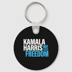 Harris For President 2024 Election Campaign Freedo Key Ring