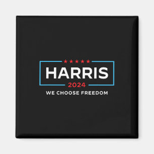 Harris For President 2024 Election We Choose Freed Magnet