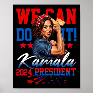 Harris For President 2024 We Can Do It!  Poster