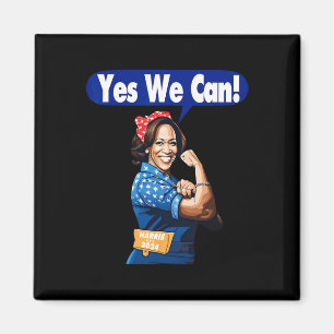 Harris For President 2024 Yes We Can Magnet