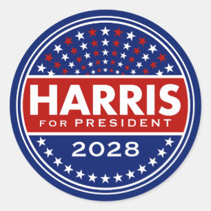 Harris for President 2028 Classic Round Sticker
