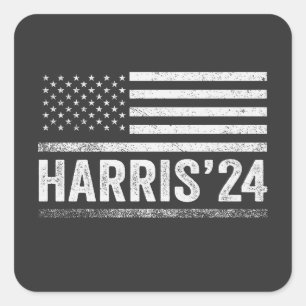 Harris For President Democrat Election American  Square Sticker